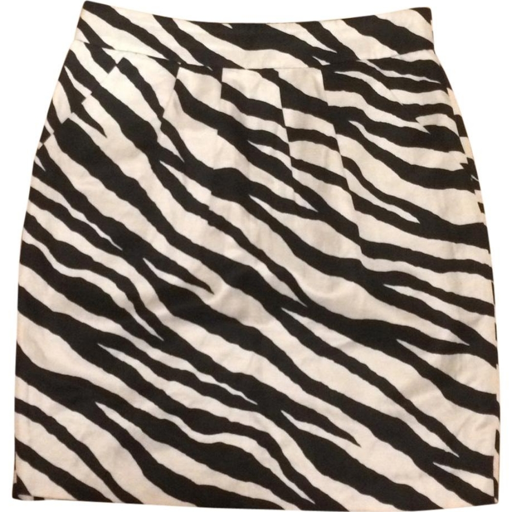 Banana Republic Miranda Skirt Black/White Sz 8
